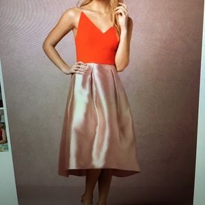ISO BHLDN Romy dress in color flame/light mauve